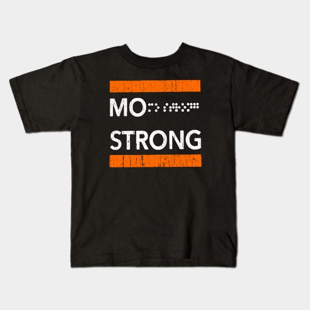 Mo strong Kids T-Shirt by wallofgreat